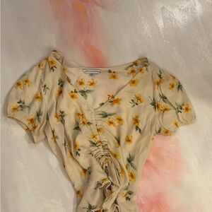 Floral Cream Top